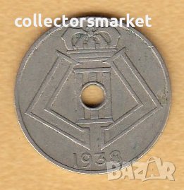 5 сантима 1938, Белгия, снимка 2 - Нумизматика и бонистика - 38512885