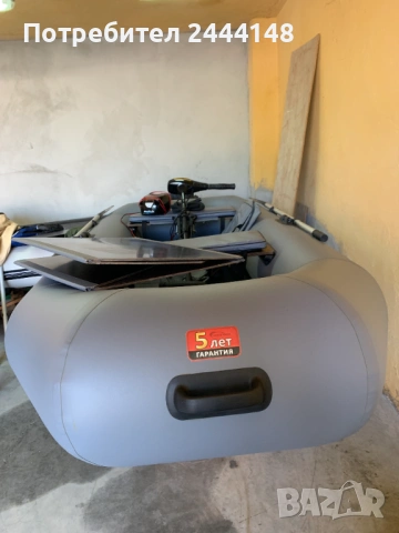 Надуваема лодка с ел. двигател, снимка 2 - Воден транспорт - 53902774