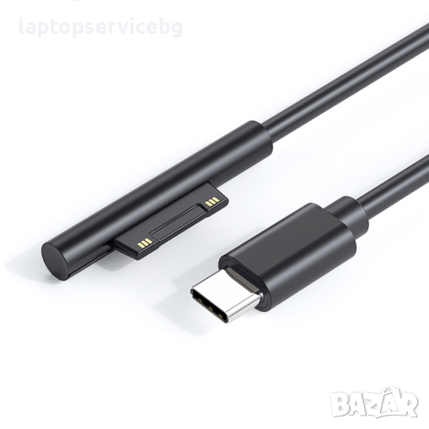 1.5m USB Кабел за Microsoft Surface Pro 7 3 4 5 6 15В Кабел за PD Зарядно Устройство за Таблета, снимка 2 - Кабели и адаптери - 44639462