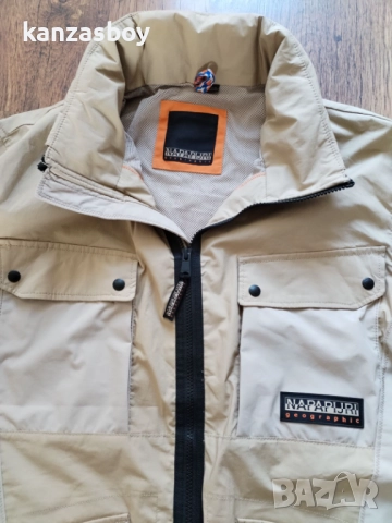 Napapijri A-Tepees Jacket Beige Cornstalk - страхотно мъжко яке КАТО НОВО ХЛ, снимка 4 - Якета - 51695318