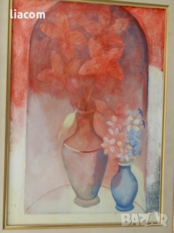 ВЛАДИМИР ПЕНЕВ акрил/платно натюрморт, снимка 2 - Картини - 33951046