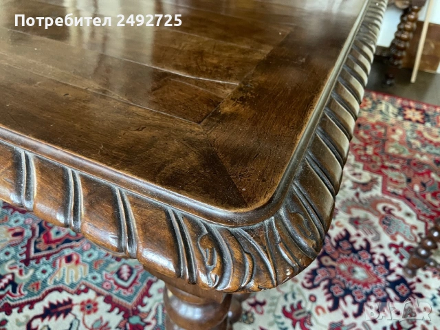 шкаф, бюфет антикварен, изцяло от  масив дърво, Дърворезба, Испания, снимка 11 - Бюфети - 42091556