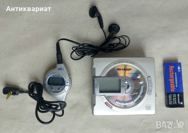 РАБОТЕЩ Minidisc Recorder, Записващ Минидиск - Sharp MD-MS701H / Japan