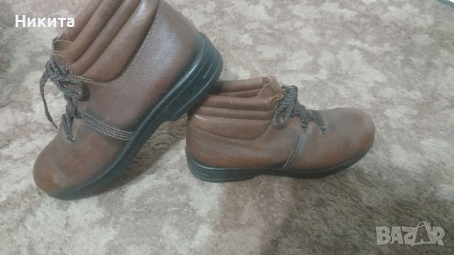 Работни боти с бомбе 46 номер-естествена кожа , снимка 1