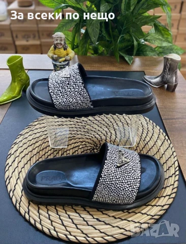 Prada Дамски Чехли Прада - 2 Налични Цвята Код E605, снимка 3 - Чехли - 50957610