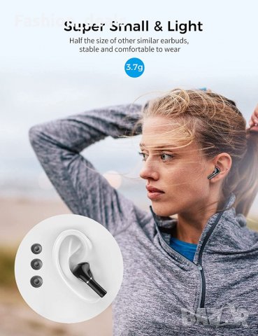 Нови безжични спортни слушалки с калъф за зареждане и шумопотискане, снимка 5 - Bluetooth слушалки - 34326348