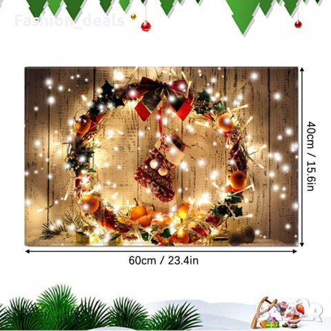 Нова изтривалка за вход Коледна подова подложка Килимче Украса врата, снимка 2 - Декорация за дома - 39345861