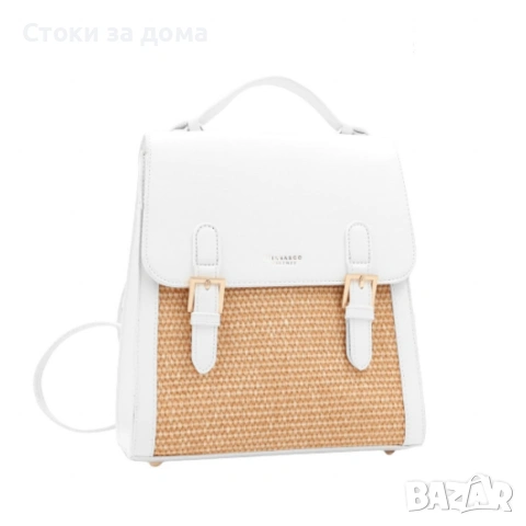 Кокетна дамска раница със сламени детайли, снимка 5 - Чанти - 53304695