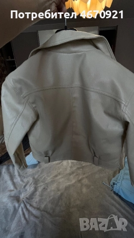 Дамско яке от еко кожа, носено два пъти, размер S, снимка 2 - Якета - 52681698