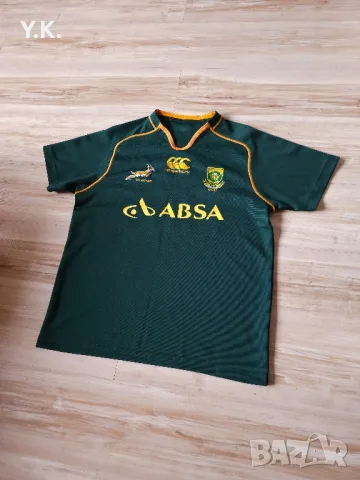 Оригинална мъжка тениска Canterbury x South Africa National Rugby Team / Season 11-12 (Home), снимка 2 - Тениски - 49738060