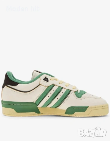 Оригинал! ADIDAS Rivalry 86 Low Shoes White/Green мъжки сникърси, снимка 4 - Маратонки - 54326200