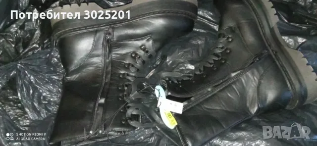 Кубинки Черни Дамски Боти 40 41, снимка 8 - Дамски боти - 47793257