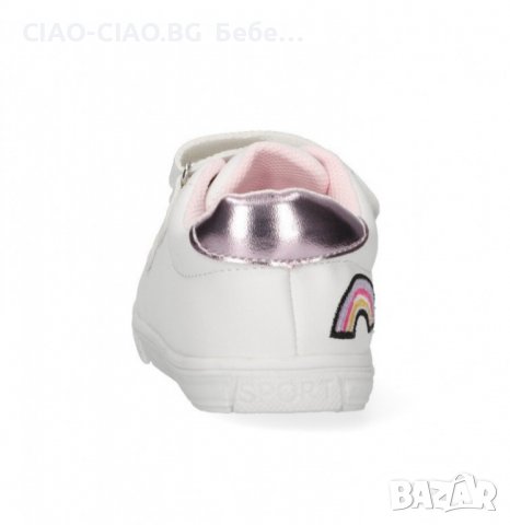 №18-№23, Бебешки обувки за момиче, бели с цветни декорации BUBBLE KIDS, снимка 7 - Бебешки обувки - 36670261