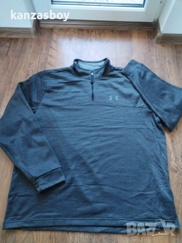 Under Armour Men's Armour Fleece 1/4 Zip Slub - ГОЛЯМА мъжка блуза НОВО БЕЗ ЕТИКЕТИ 3ХЛ, снимка 7 - Спортни дрехи, екипи - 52228387