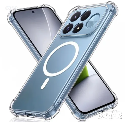 Xiaomi Poco F9pro, F9ultra Magsafe, ударо-устойчив кейс прозрачен
