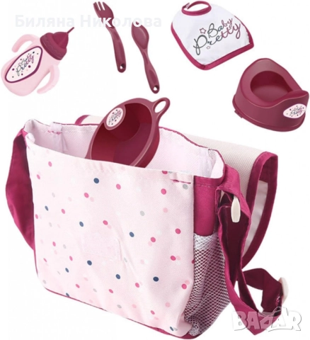 Реалистична новородена кукла бебе комплект с чанта и аксесоари, снимка 7 - Кукли - 52058265