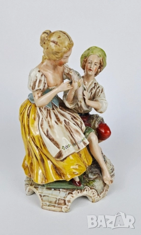 Фигурка на мъж и жена рибари - Gräfenthal, снимка 4 - Статуетки - 52158427