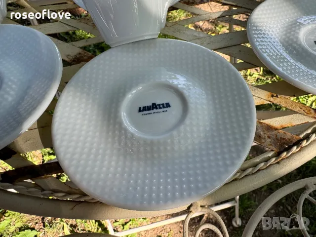 Лаваца / Lavazza италиански порцеланови чаши за кафе модел 4, снимка 7 - Чаши - 47715946