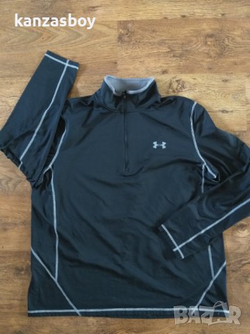 Under Armour Coldgear 1/4 Zip - страхотна мъжка блуза ХЛ, снимка 6 - Спортни дрехи, екипи - 42081286