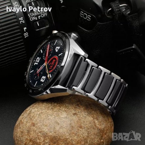 Керамични верижки за HUAWEI GT/GT2/GT3/PRO 46мм. Samsung S 3 /Galaxy watch 20/22мм, снимка 3 - Каишки за часовници - 38085488