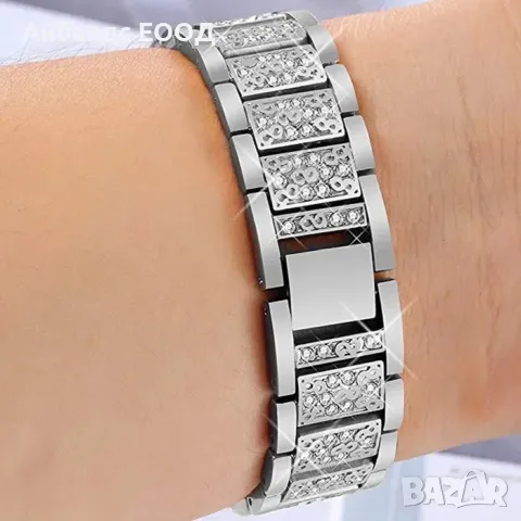 Луксозни кристални каишки за Samsung/Huawei/Amazfit/Garmin, снимка 10 - Каишки за часовници - 49407968
