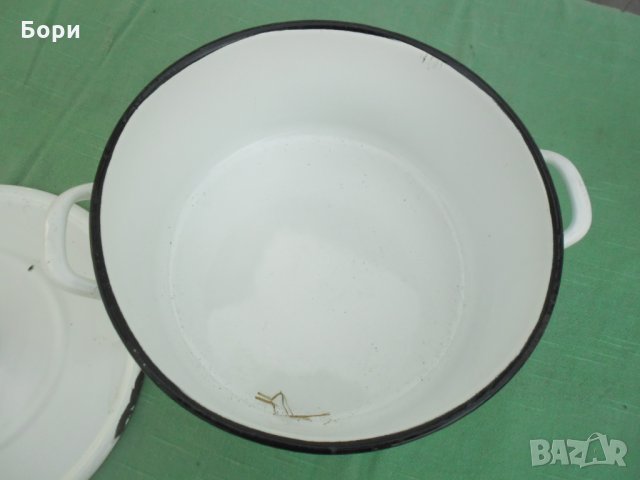 Емайлирана българска тенджера  6 литра, снимка 3 - Съдове за готвене - 34885090