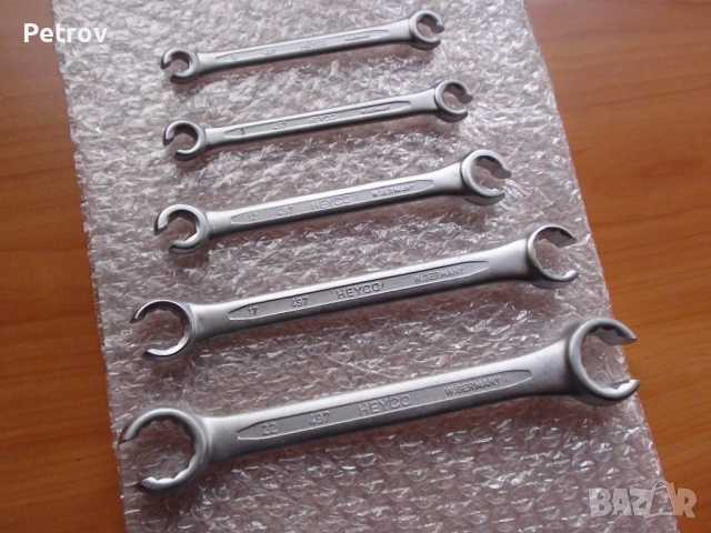 HEYCO No.497 - MADE IN GERMANY - ORIGINAL HEYCO - 5 броя ЧИСТО НОВИ PROFI Ключове за Маркучи 8-24 mm