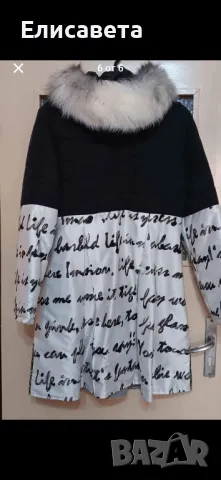 Дамско зимно яке с естествен пух на качулката , снимка 6 - Якета - 49342807