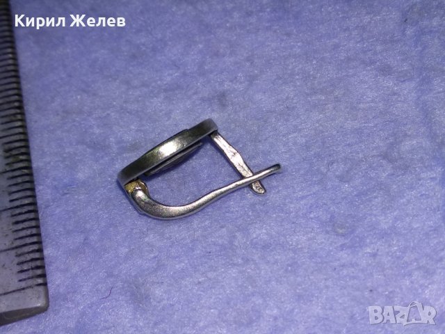 BVLGARI Маркова БУТИКОВА ЕМАЙЛИРАНА СРЕБЪРНА ОБЕЦА СРЕБРО 925 с БЯЛА ПОЗЛАТА - БУЛГАРИ 40029, снимка 5 - Обеци - 42787707