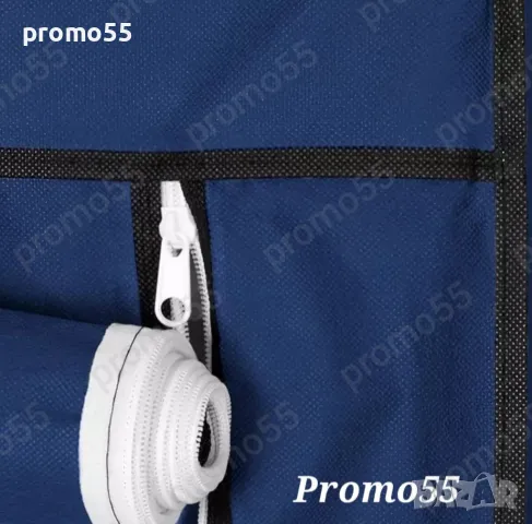 Текстилен триклирен гардероб, Органайзер за дрехи 130х175х45 см., снимка 4 - Гардероби - 48621111