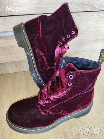 Dr. Martens 1460 Pascal Velvet обувки, размер 39, снимка 16 - Дамски боти - 56244312