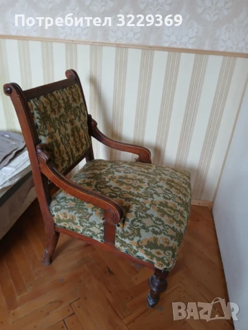 Ретро антика винтидж кресло, снимка 6 - Дивани и мека мебел - 51370942