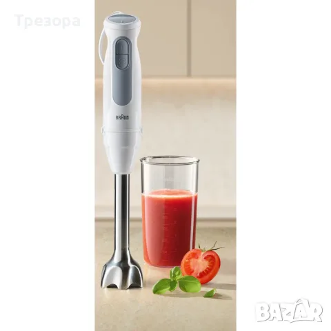 Braun MultiQuick 5 Ръчен Блендер с Неръждаема Пръчка 1000W Бял, снимка 3 - Чопъри и пасатори - 56182684