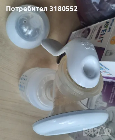 Помпа за кърма Philips Avent+подарък шише, снимка 6 - Помпи за кърма - 54587965