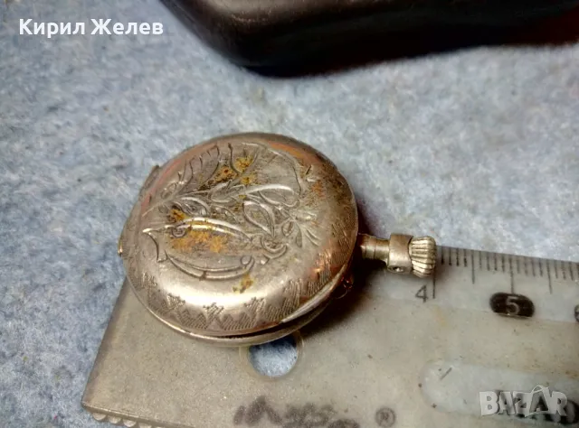 Стар с ПОЗЛАТА СРЕБЪРЕН ДЖОБЕН ЧАСОВНИК ВИСОКА ПРОБА СРЕБРО РЪЧНА ФЛОРАЛНА РЕТРО ОРНАМЕНТИКА 22410, снимка 4 - Антикварни и старинни предмети - 48275467