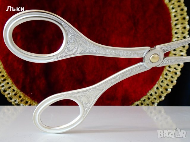 Посребрена щипка за сервиране,бижу. , снимка 7 - Прибори за хранене, готвене и сервиране - 44478707