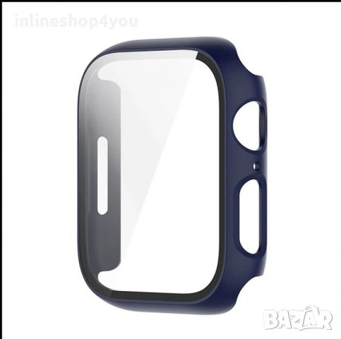 Кейс + Стъклен Протектор за Apple Watch 7 6 5 SE 40 41 44 45mm 3D 5D, снимка 3 - Аксесоари за Apple - 35406990