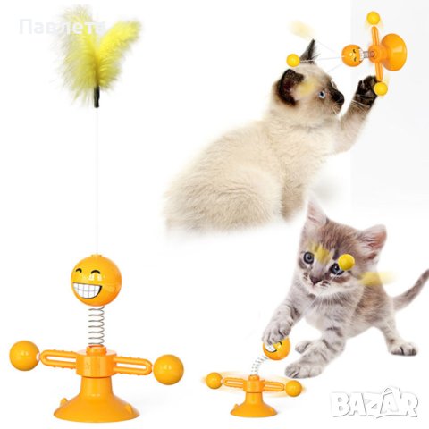 Забавна и възпитателна въртяща се играчка за котки, снимка 2 - За котки - 40814259
