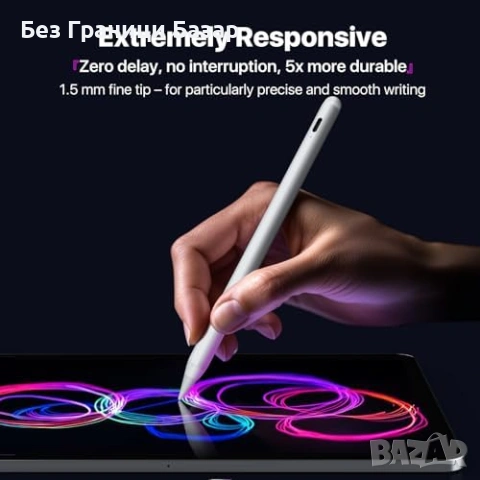 Нов стилус Писалка за iPad с Palm Rejection и магнитно закрепване таблет, снимка 2 - Друга електроника - 53962719