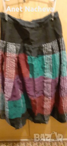 Пола есенно зимна вълнена  , разноцветно рае, снимка 3 - Поли - 31893339