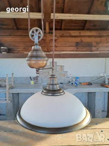 месингов полилей с променлива дължина уникат      18/1, снимка 2 - Полилеи - 49002758