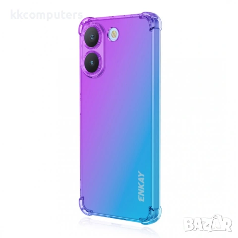ENKAY Калъф за Xiaomi Poco X8 Pro 5G - TPU, 2.5mm подсилени ъгли, 1.5mm защита, 4 градиентни цвята