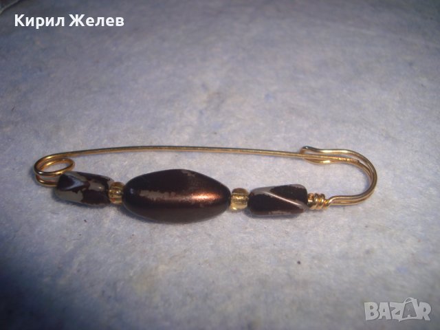СТАРО УКРАШЕНИЕ - ИГЛА РЕТРО НАКИТ ФИБУЛА БРОШКА БИЖУ 29072, снимка 6 - Антикварни и старинни предмети - 37621483