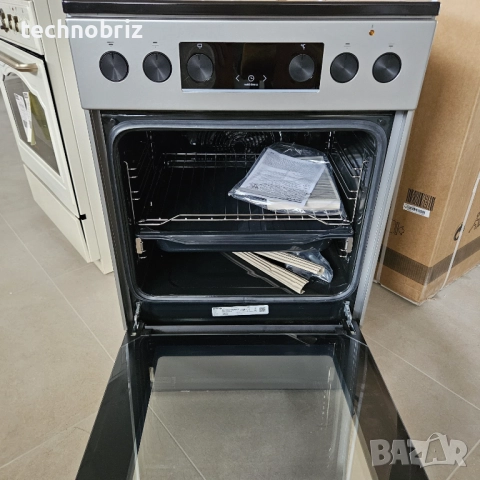 Немска свободностояща печка с керамичен плот Gorenje Inox 50см - 2 ГОДИНИ ГАРАНЦИЯ, снимка 4 - Печки, фурни - 51894157