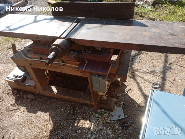 Абрихт чугунен  30см ширина на плота и щрайхмус, снимка 8 - Други машини и части - 49993398