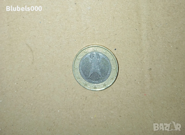Монета 1 Евро Германия 2002 D, снимка 2 - Нумизматика и бонистика - 54015423