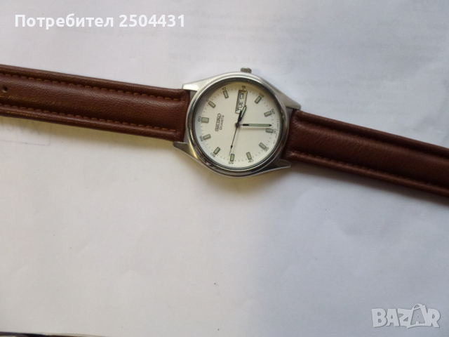 seiko quartz стоманен, снимка 4 - Мъжки - 44687141