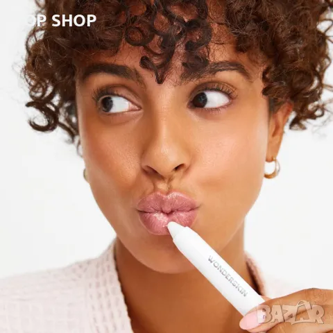 Wonderskin Комплект дълготраен розов гланц, ексфолиант, почистващ препарат за устни, цвят First Kiss, снимка 4 - Комплекти и лотове - 49552825