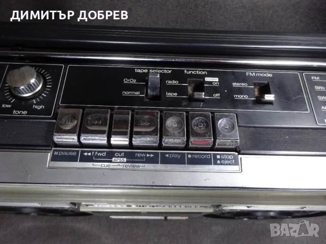 СТАР РЕТРО РАДИО КАСЕТОФОН SHARP GF-6060X JAPAN BOOMBOX, снимка 7 - Радиокасетофони, транзистори - 54015848
