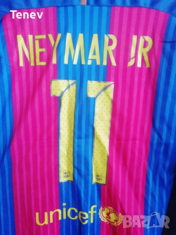 Barcelona Neymar Jr Nike оригинална тениска фланелка блуза Неймар Барселона дълъг ръкав XL, снимка 3 - Тениски - 42300808